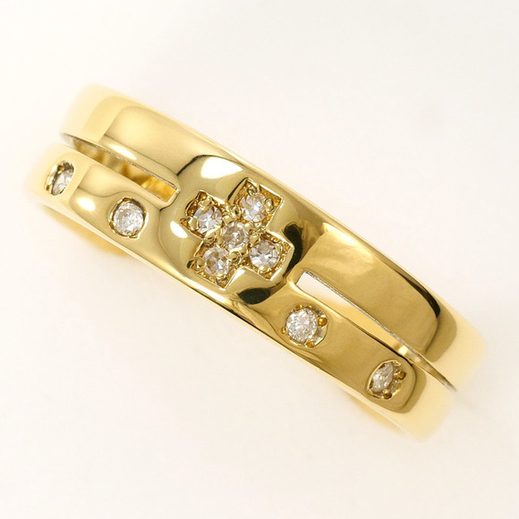 OTHERS Jewelry - 18K (18-karat) Yellow Gold Ring with Diamond (carat weight not stamped), Tota...
